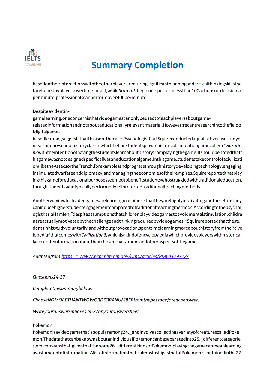 2024剑桥雅思讲义Summary_Completion.docx_第2页