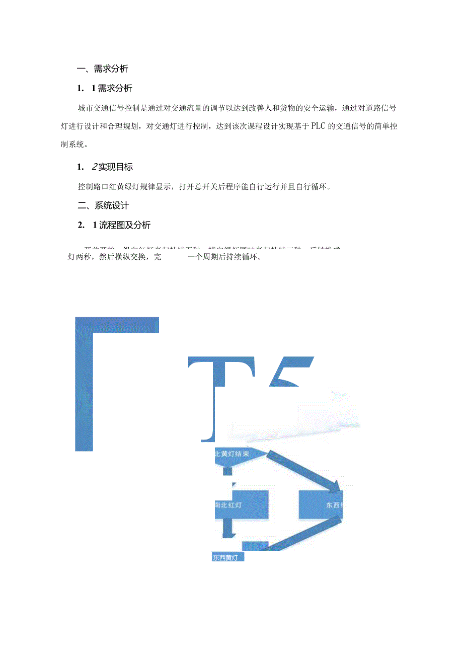 《可编程控制器技术》课程设计--交通信号灯控制设计.docx_第2页