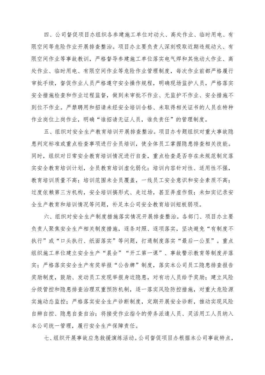 公司重大事故隐患专项排查整治行动推进情况总结.docx_第2页