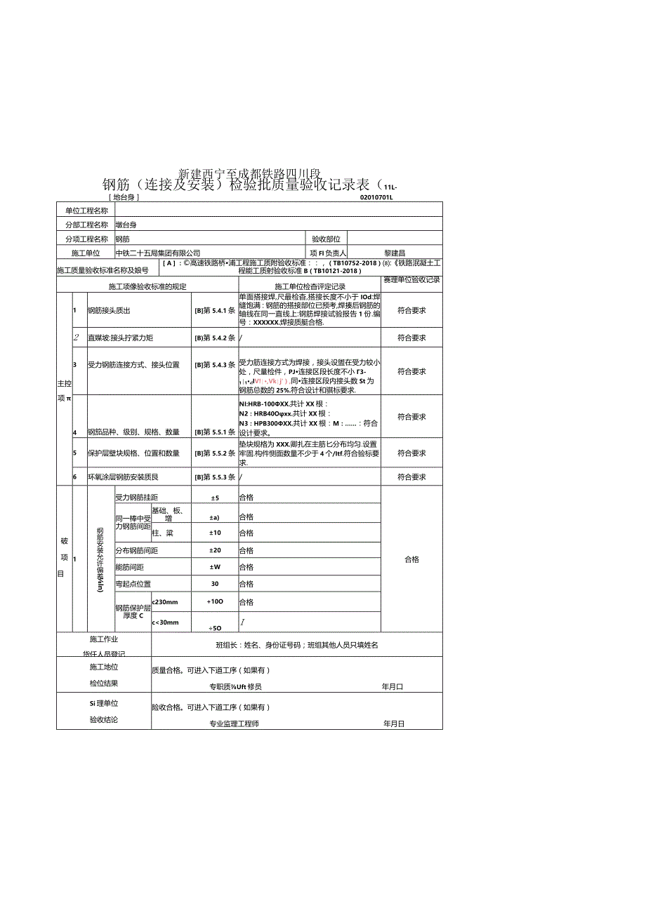 01[墩台身]检验批质量验收记录表(Ⅰ).docx_第2页