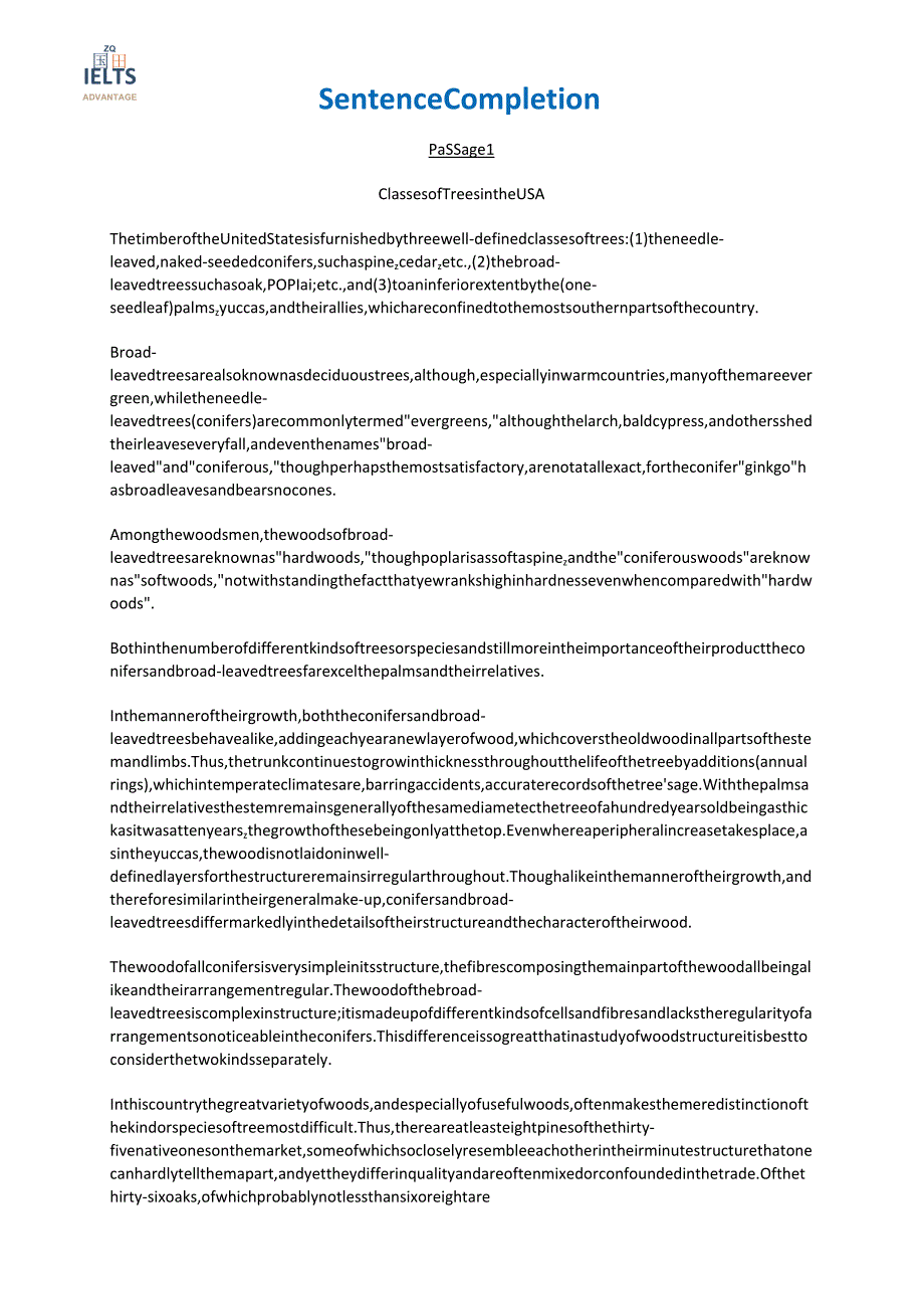 2024剑桥雅思讲义Sentence_Completion.docx_第1页