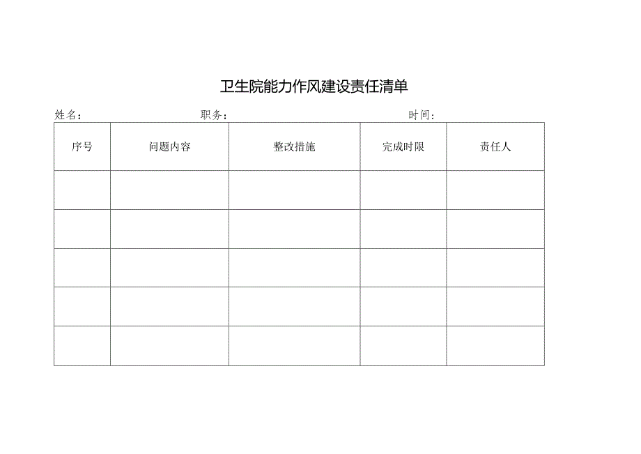 卫生院能力作风建设责任清单表.docx_第1页