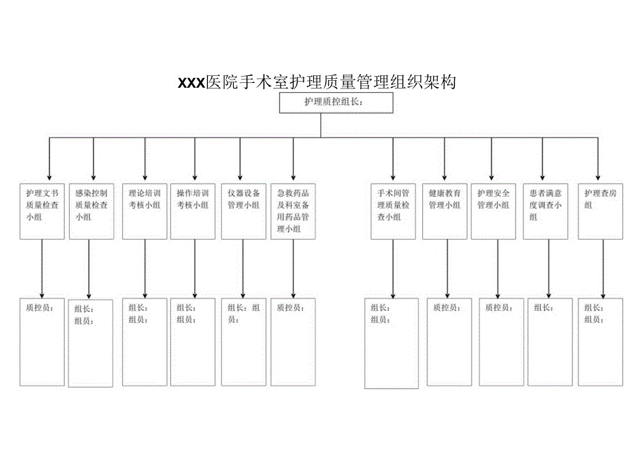 医院手术室护理质量管理组织架构.docx_第1页