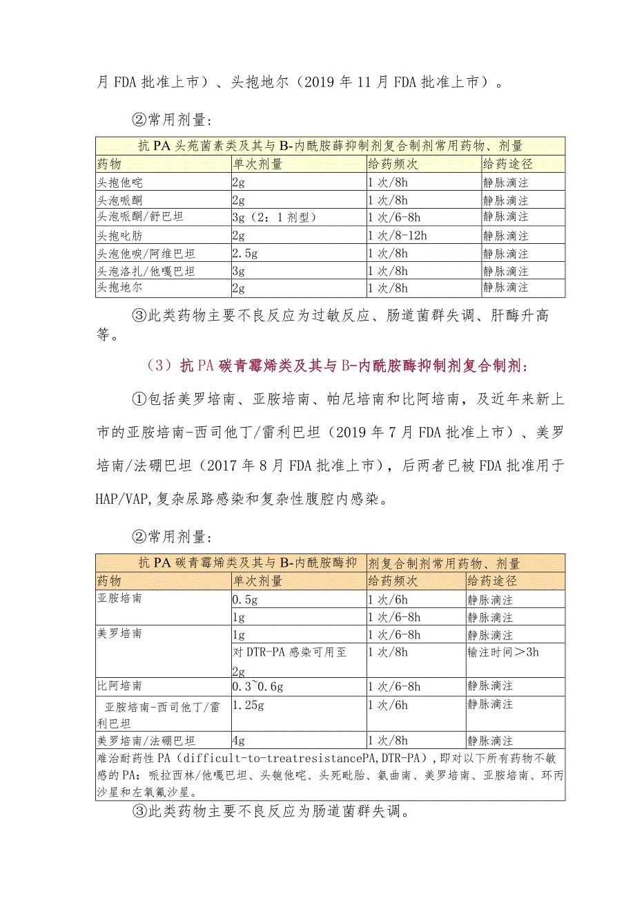 抗铜绿假单胞菌抗菌药物总结.docx_第2页