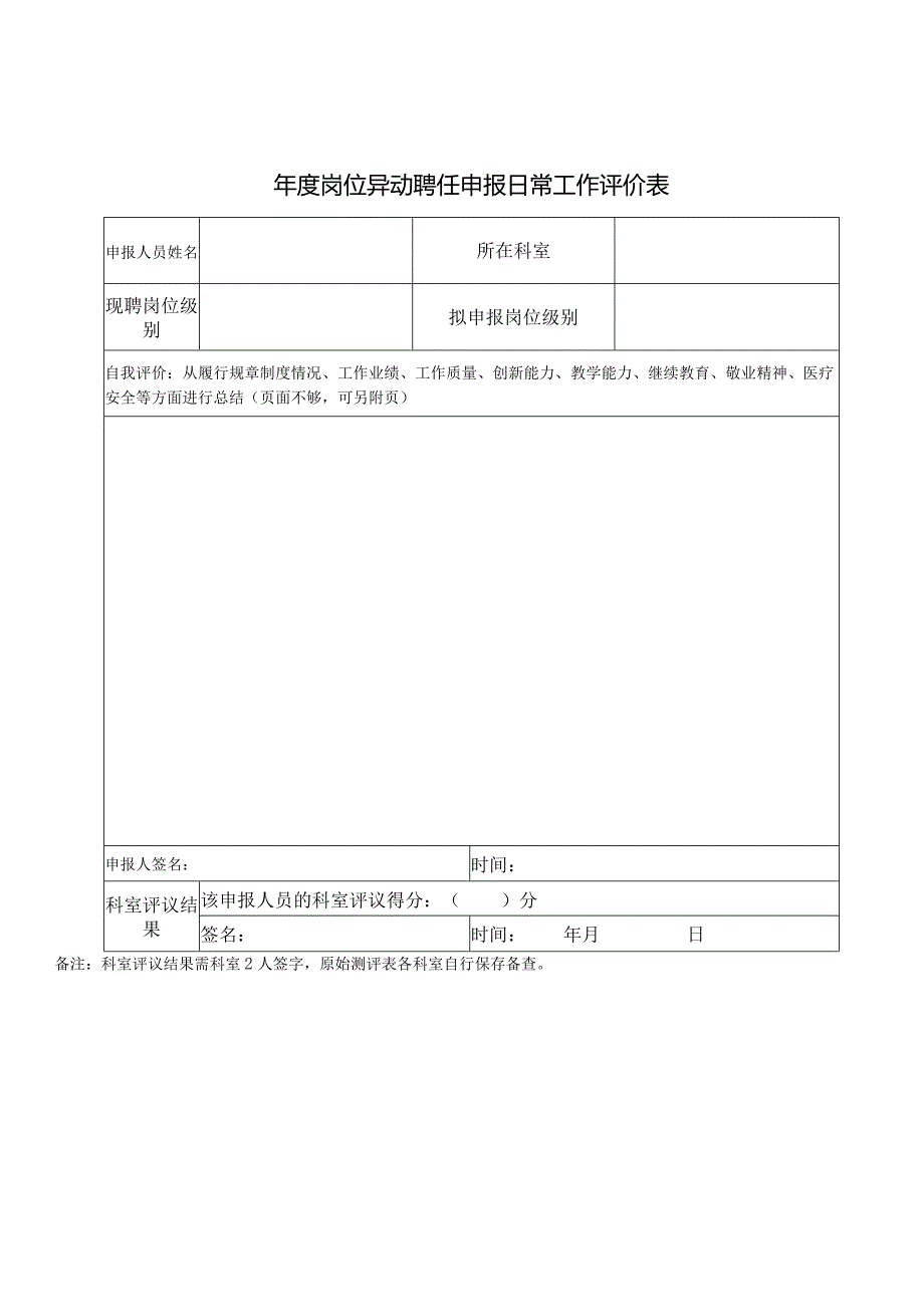 医院年度岗位异动聘任申报表.docx_第3页