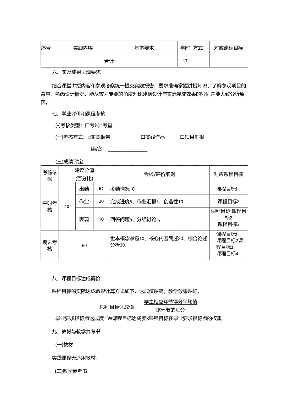 1423S05026-建筑工程专题-2023版人才培养方案课程教学大纲.docx_第3页