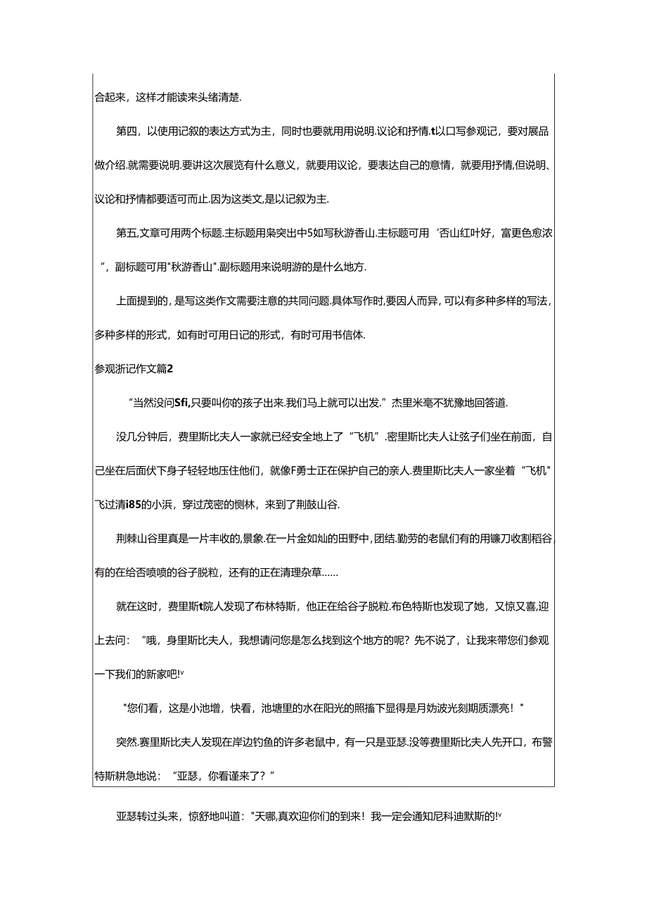 2024年精选参观游记作文九篇.docx_第2页