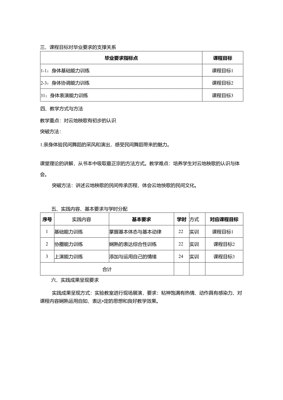 0823S10040-河北民间舞蹈-2023版人才培养方案课程教学大纲.docx_第3页