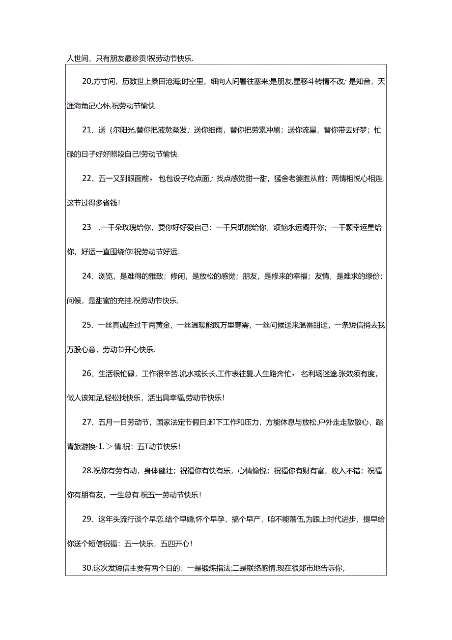 2024年五一劳动节祝福语短信（通用0句）.docx_第3页