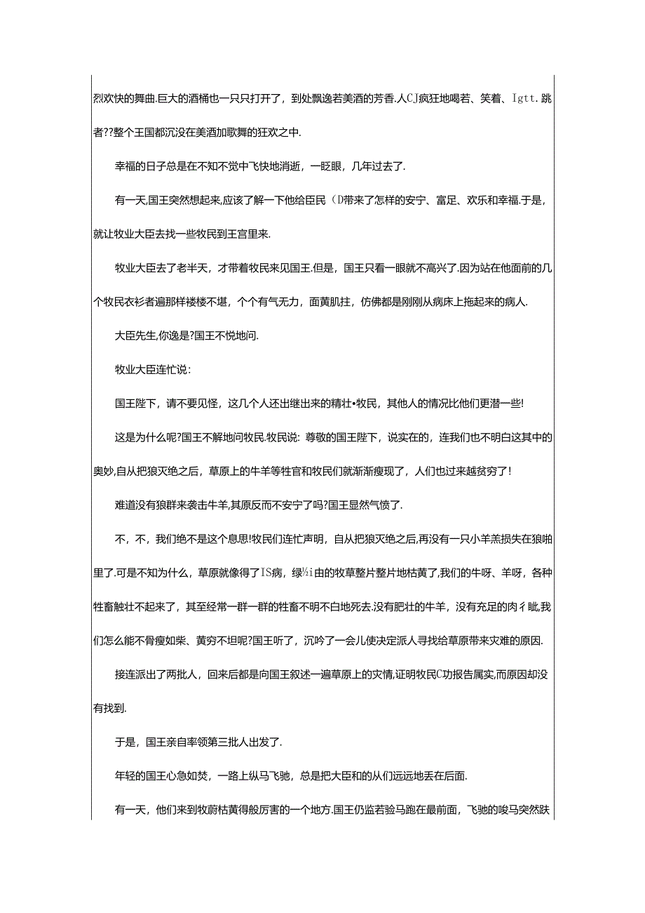 2024年童话故事《国王和狼》.docx_第2页