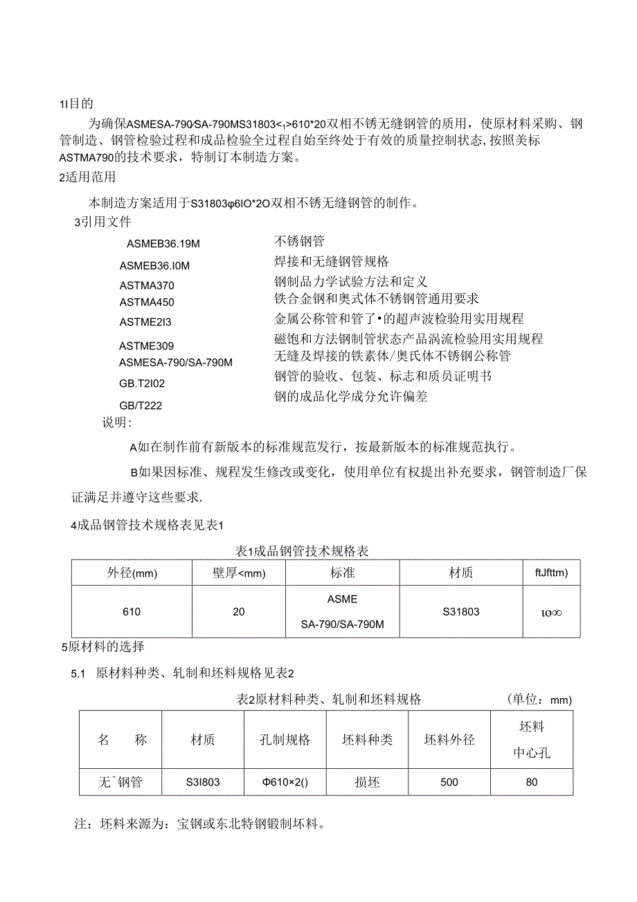 31803、610 20双相不锈钢无缝钢管制造方案20120712.docx_第2页