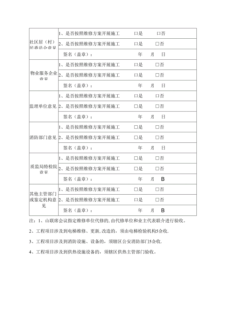 住宅专项维修资金使用工程竣工验收核准表2022模板.docx_第2页