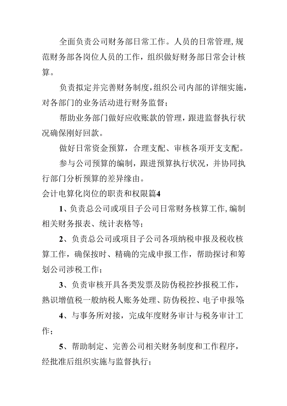 会计电算化岗位的职责和权限.docx_第2页