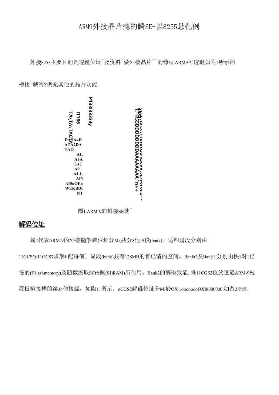 ARM9外接晶片读写的验证-以8255为范例.docx_第1页