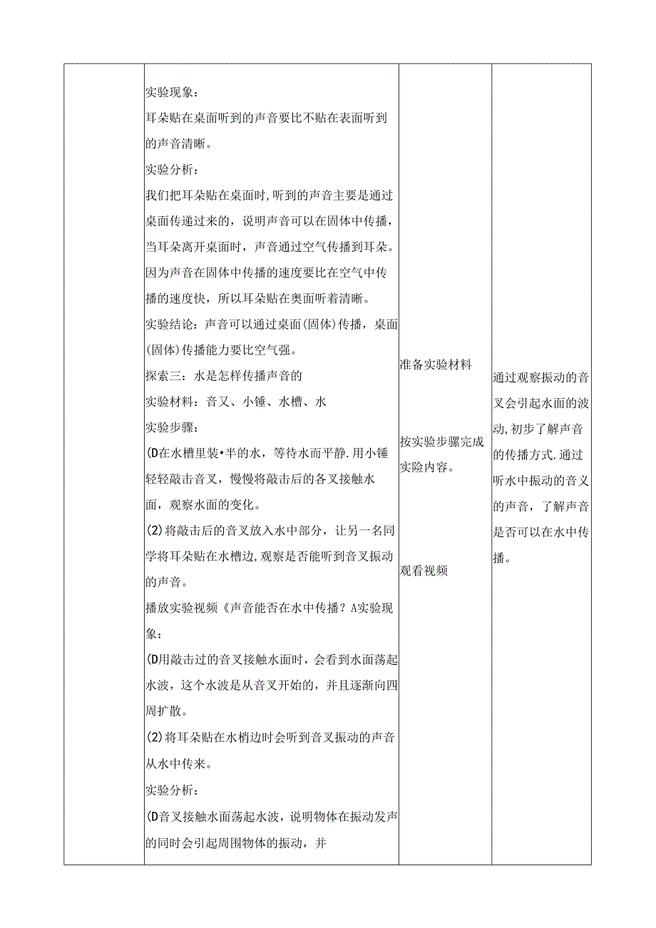 1.3 声音是怎样传播的 教案 教科版科学四年级上册.docx_第3页