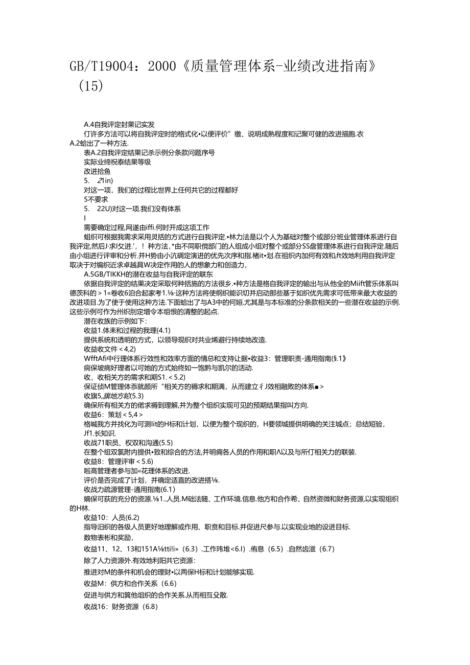 GB_T 19004：2000《质量管理体系-业绩改进指南》（15）.docx_第1页