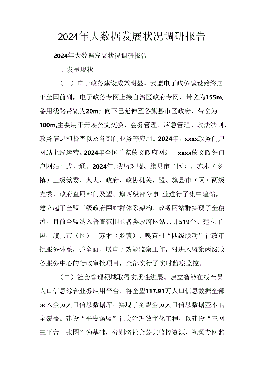 2024年大数据发展情况调研报告.docx_第1页