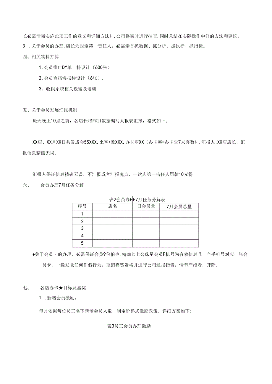 会员管理与营销工作的目标与达成奖励方案《试行》.docx_第2页