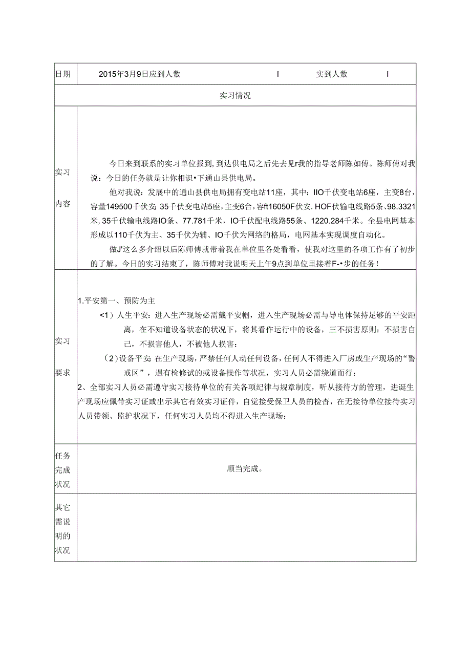 供电局实习日志(毕业实习用).docx_第2页