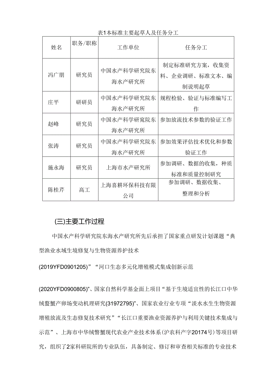 2.《长江口中华绒螯蟹增殖放流技术规程》编制说明.docx_第2页