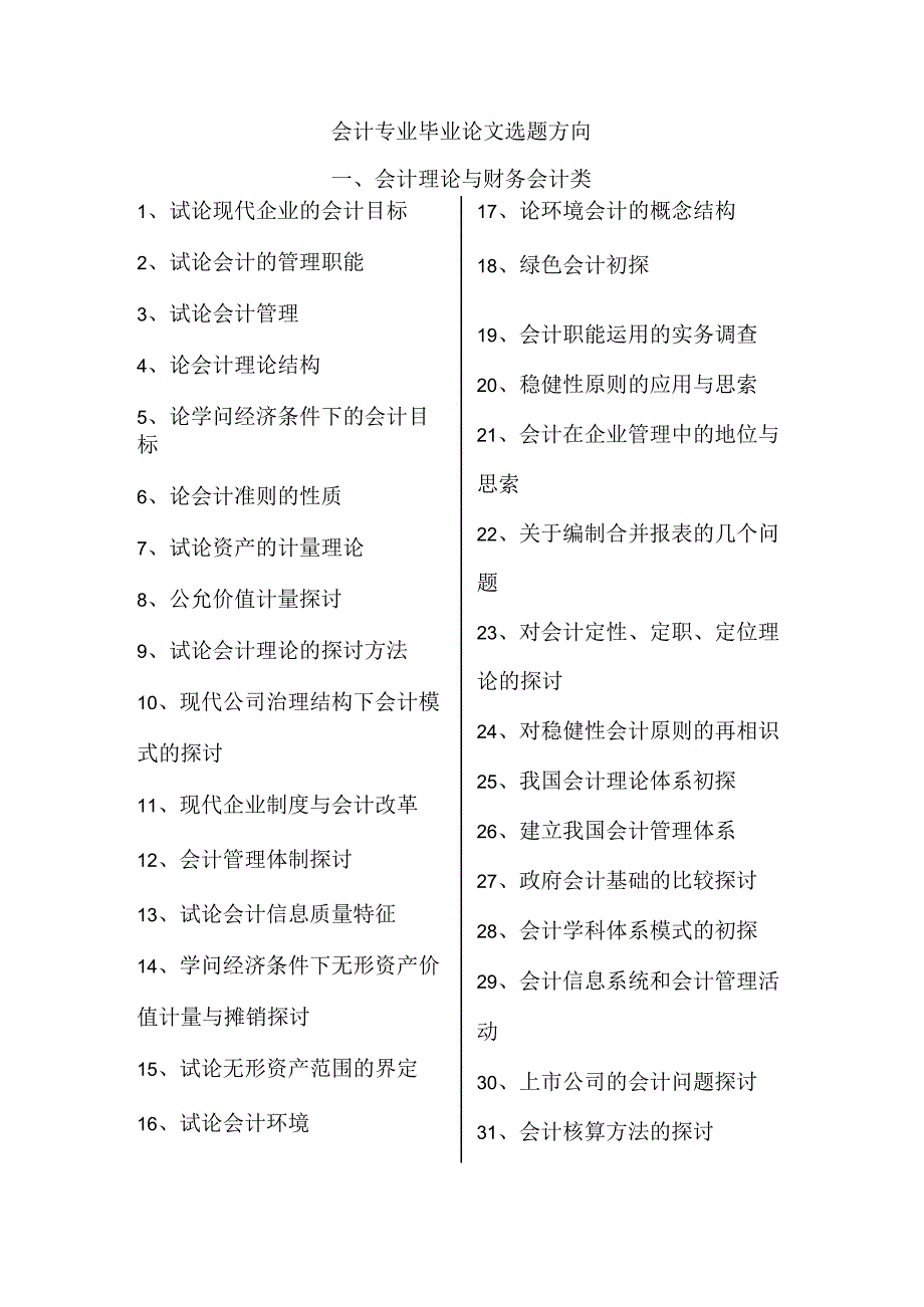 会计毕业论文选题方向.docx_第1页