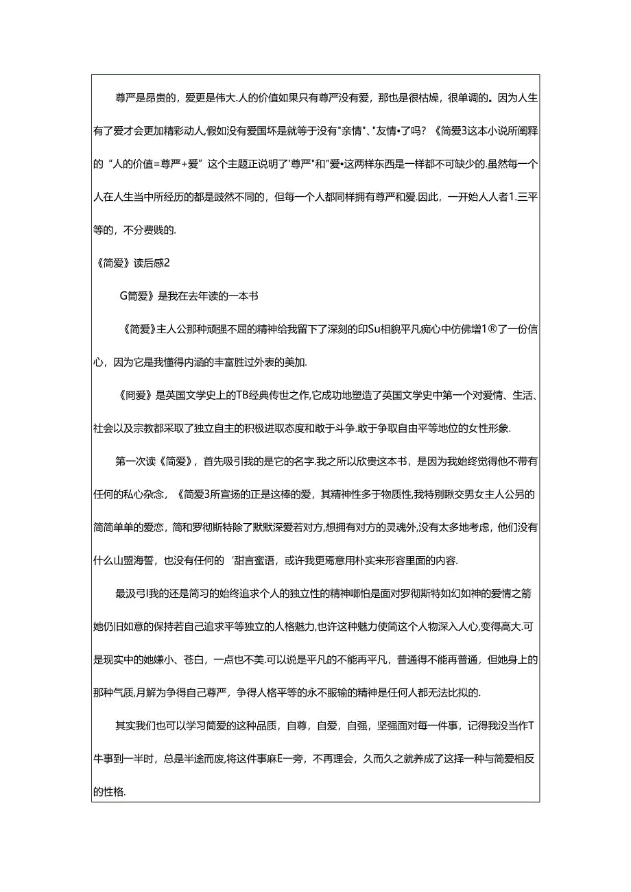 2024年《简爱》读后感篇（通用）.docx_第2页