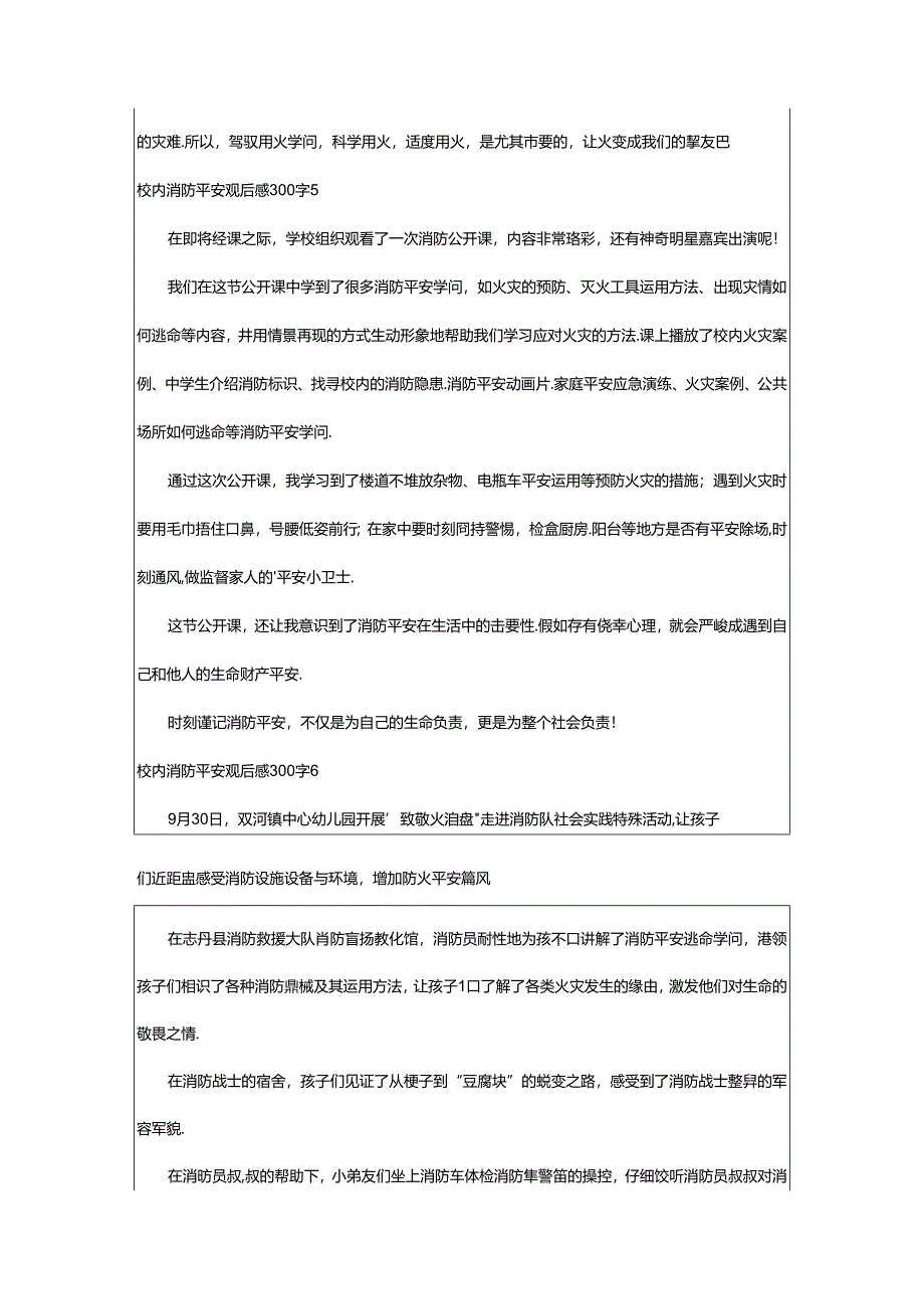 2024年校园消防安全观后感300字（精选13篇）.docx_第3页