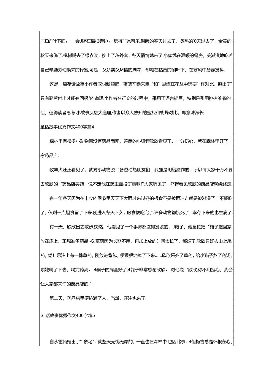 2024年童话故事优秀作文400字集锦九篇.docx_第3页