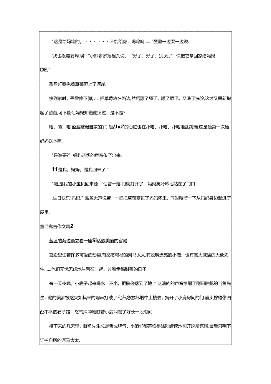 2024年童话寓言作文7篇（热门）.docx_第2页