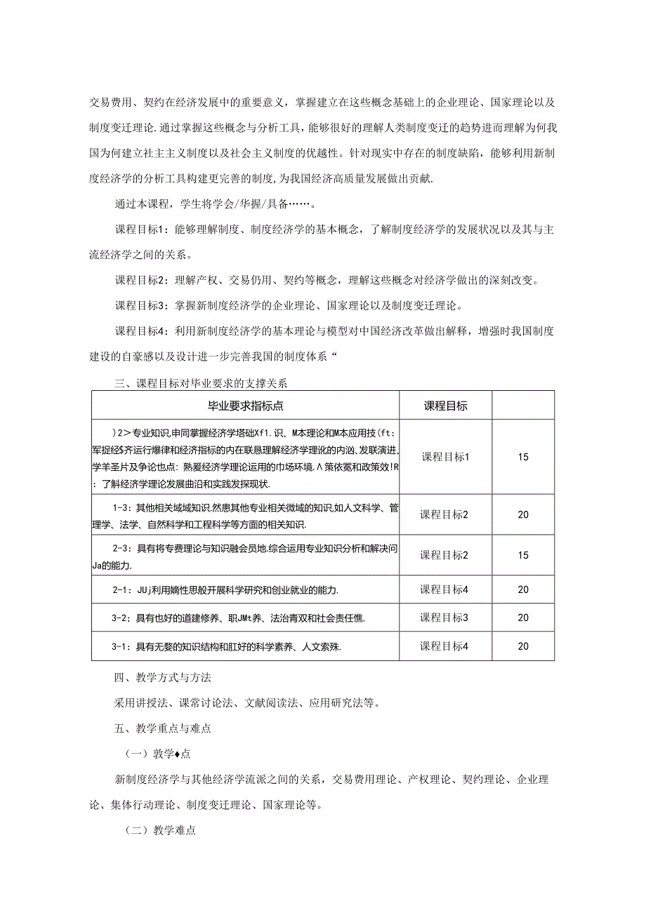 0323S01010-新制度经济学-2023版人才培养方案教学大纲.docx_第2页