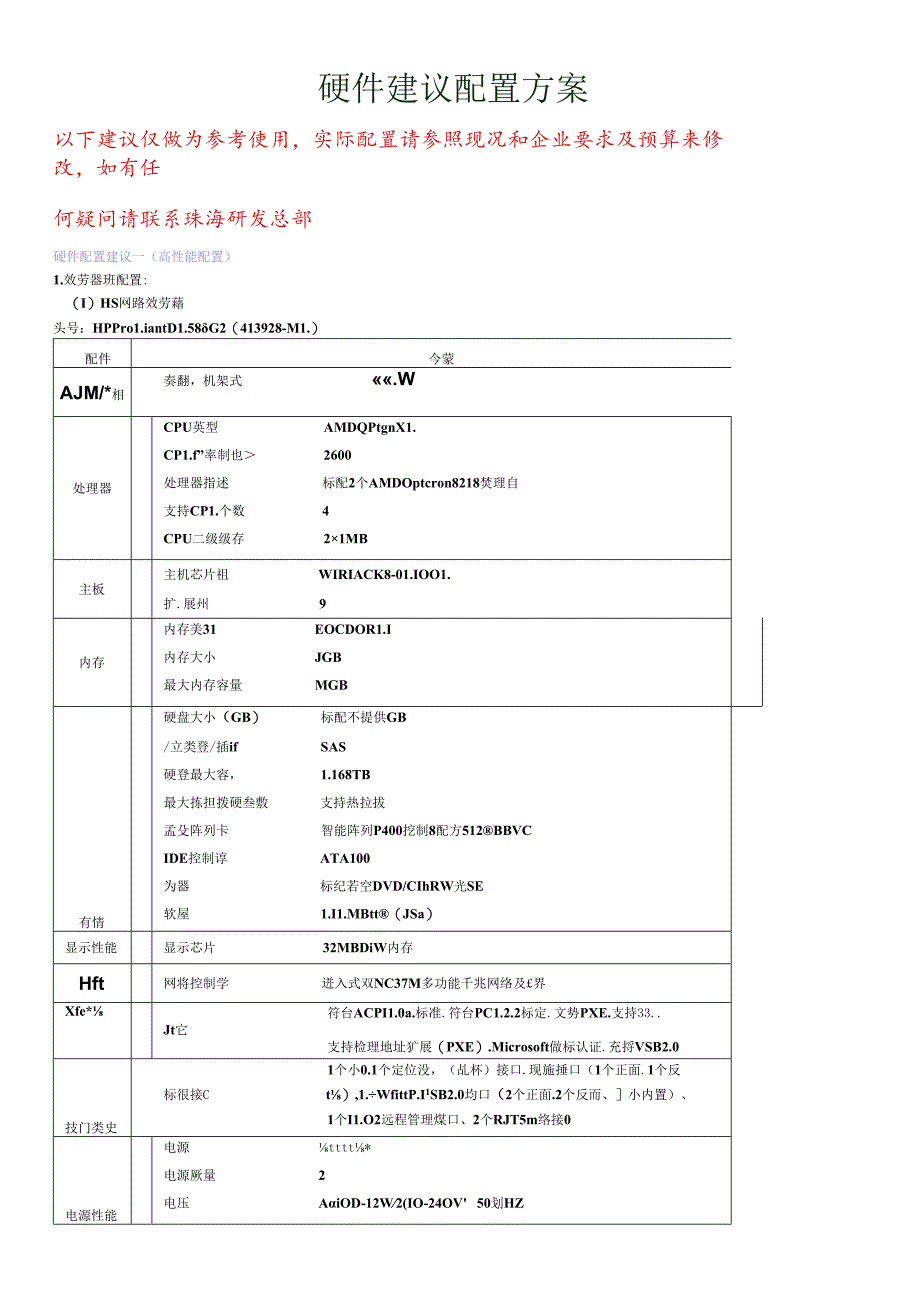 ONLINEERP硬件配置建议.docx_第1页