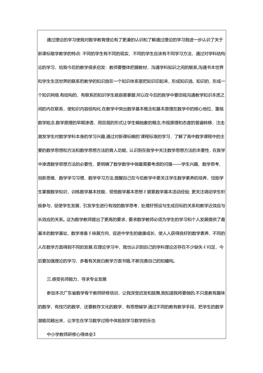 2024年中小学教师研修心得体会范文（精选篇）.docx_第3页