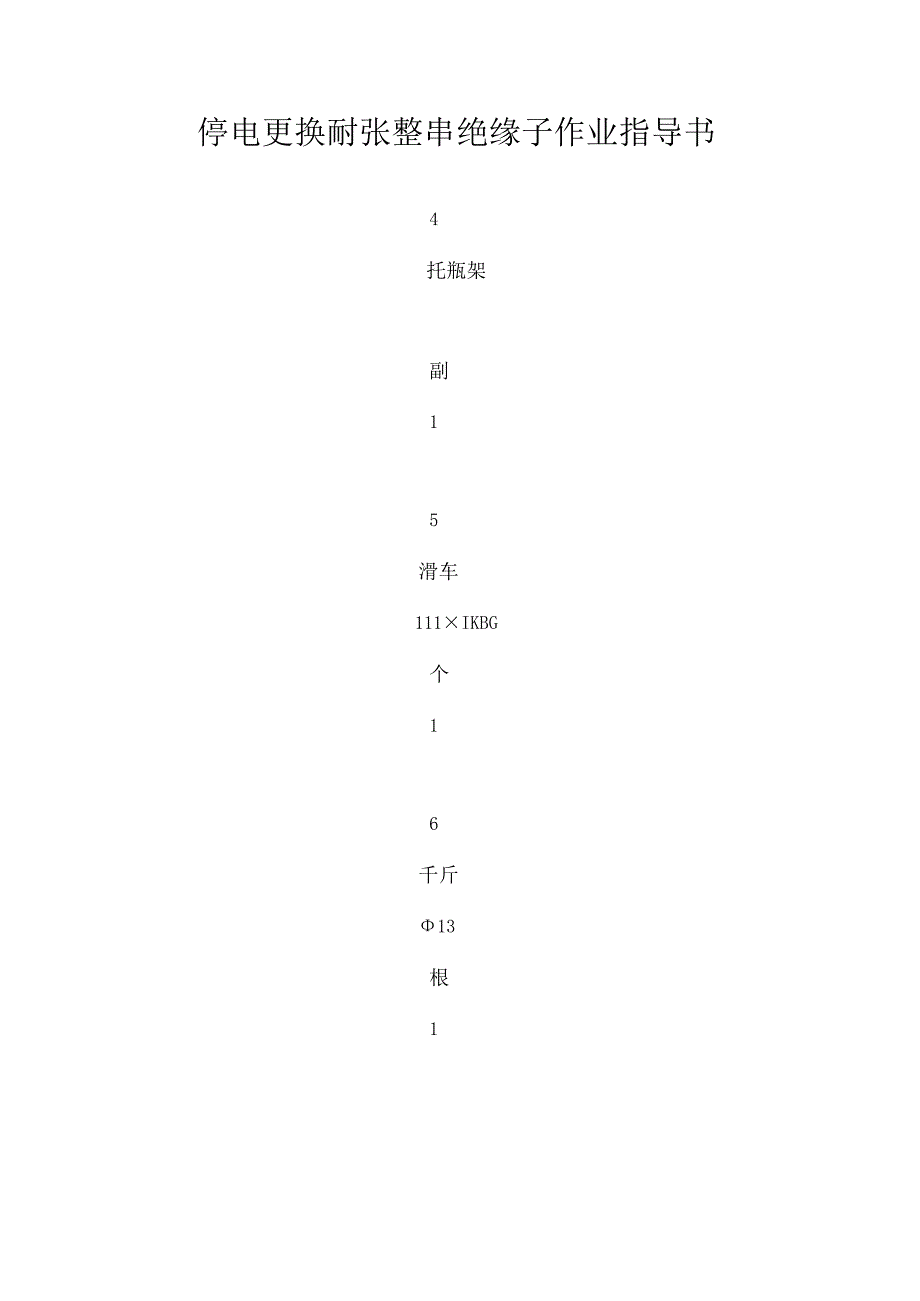 停电更换耐张整串绝缘子作业指导书.docx_第1页