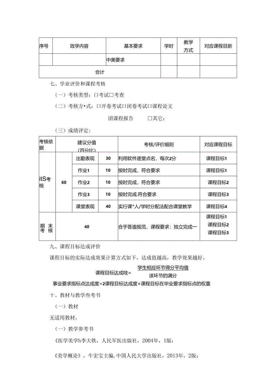 2423S03021-医学美学-课程教学大纲2023年.docx_第3页