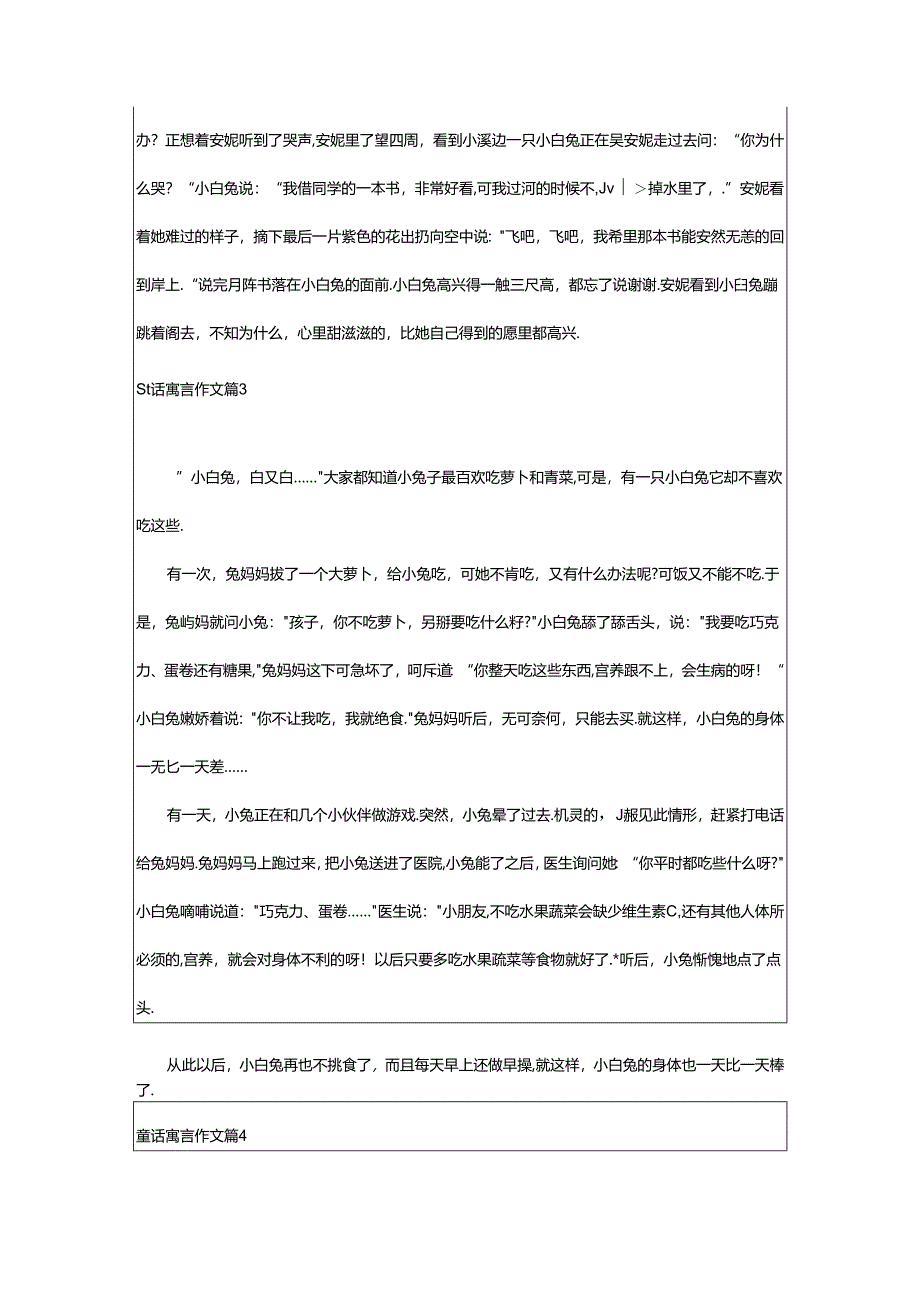 2024年童话寓言作文8篇（优选）.docx_第3页