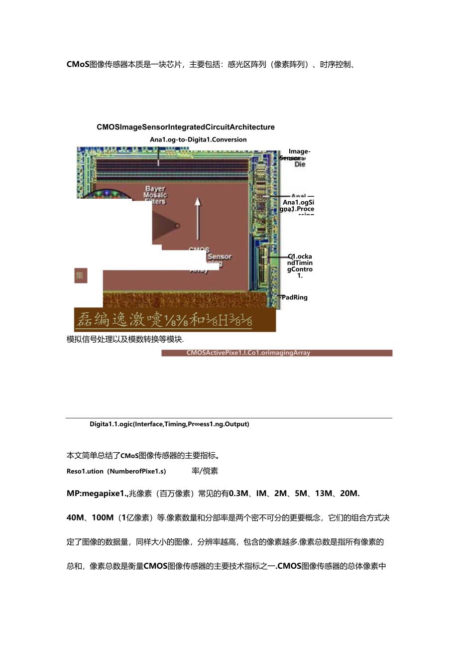 CMOS图像传感器的主要指标总结.docx_第1页