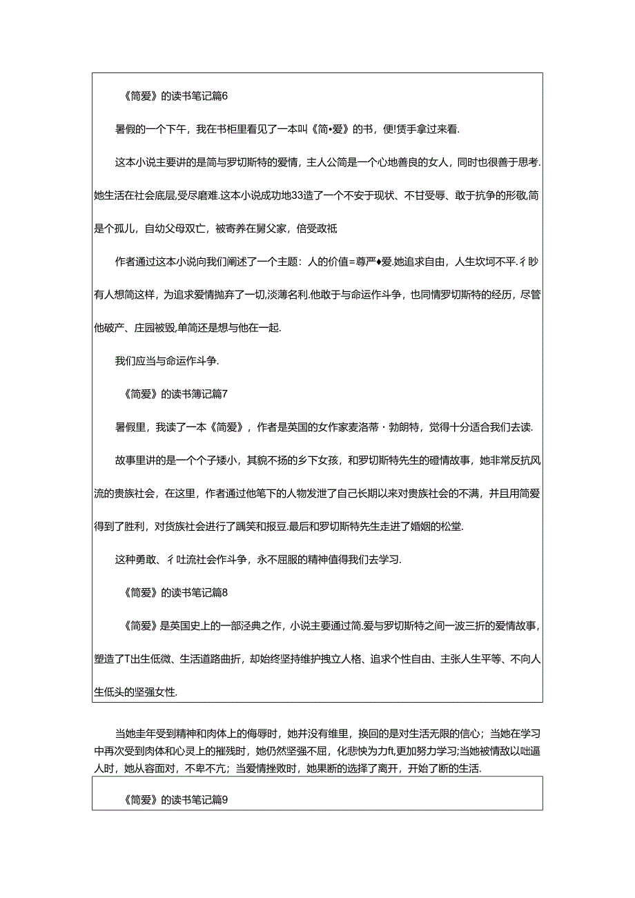 2024年《简爱》的读书笔记200字（精选35篇）.docx_第3页