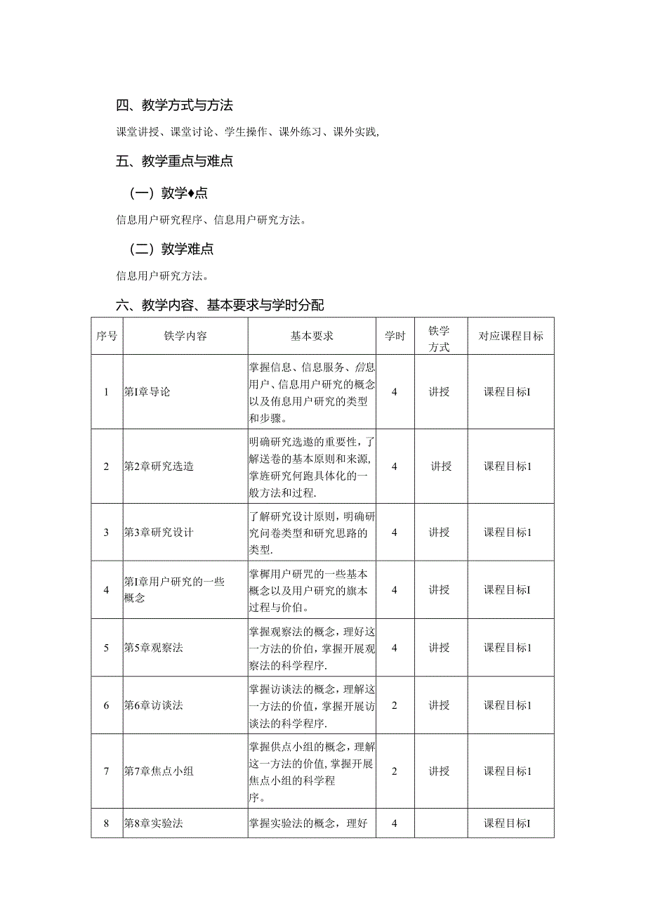 0423S05017-信息用户研究-2023版人才培养方案课程教学大纲.docx_第2页