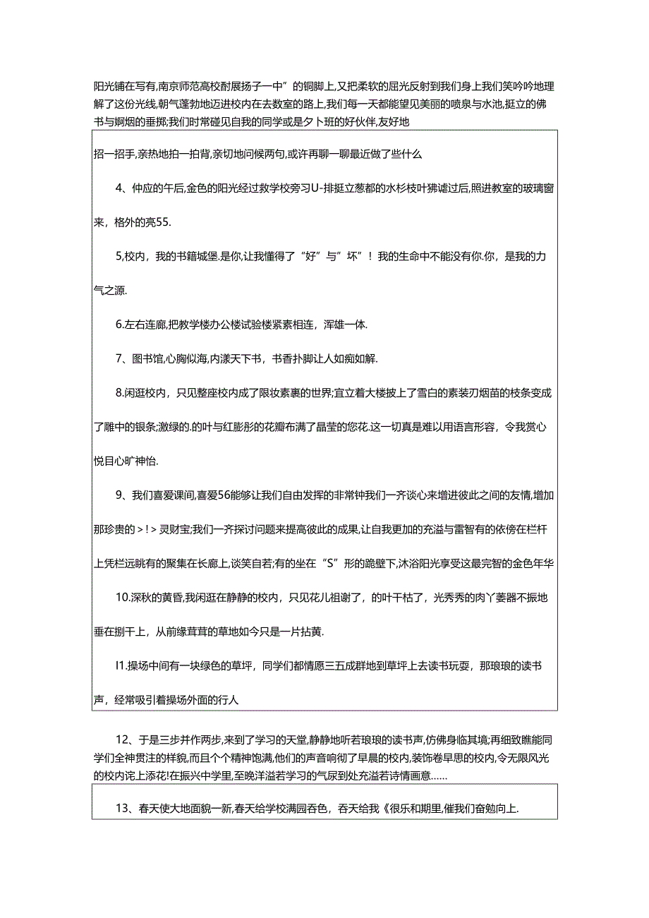 2024年校园环境英文作文（集锦14篇）.docx_第3页