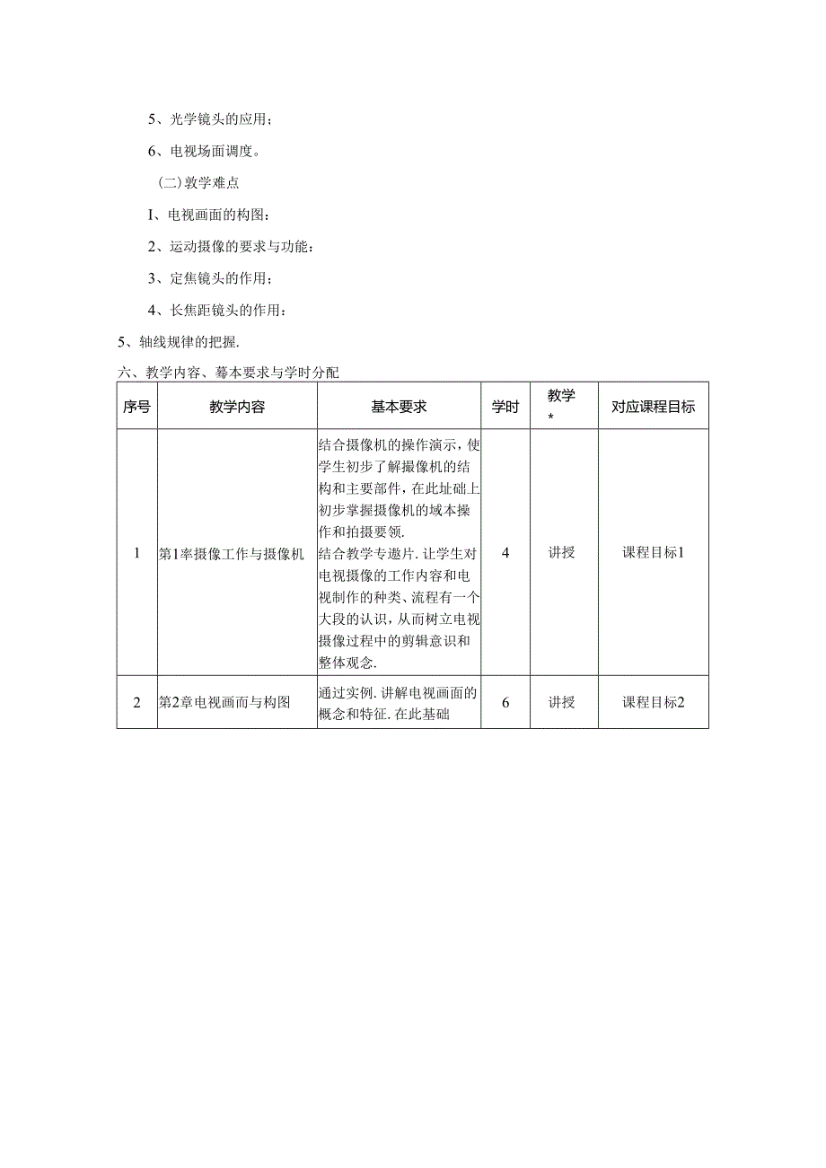 0223S06002-电视摄像-2023版人才培养方案课程教学大纲.docx_第3页