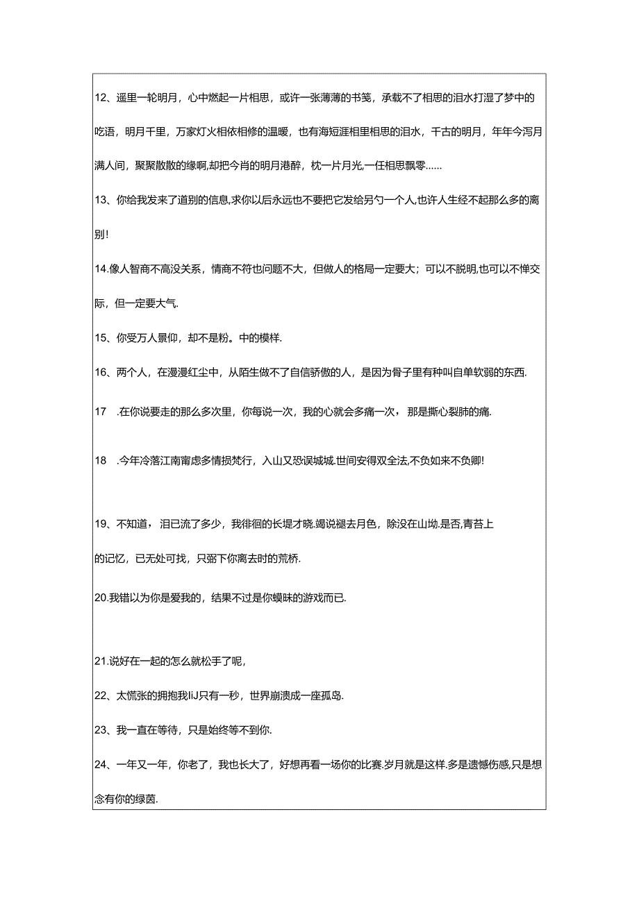 2024年年简洁的伤感个性句子汇总59条.docx_第2页