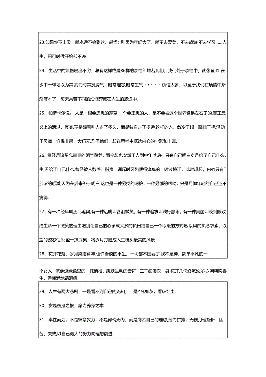 2024年简短的人生情感语录锦集90句.docx_第3页