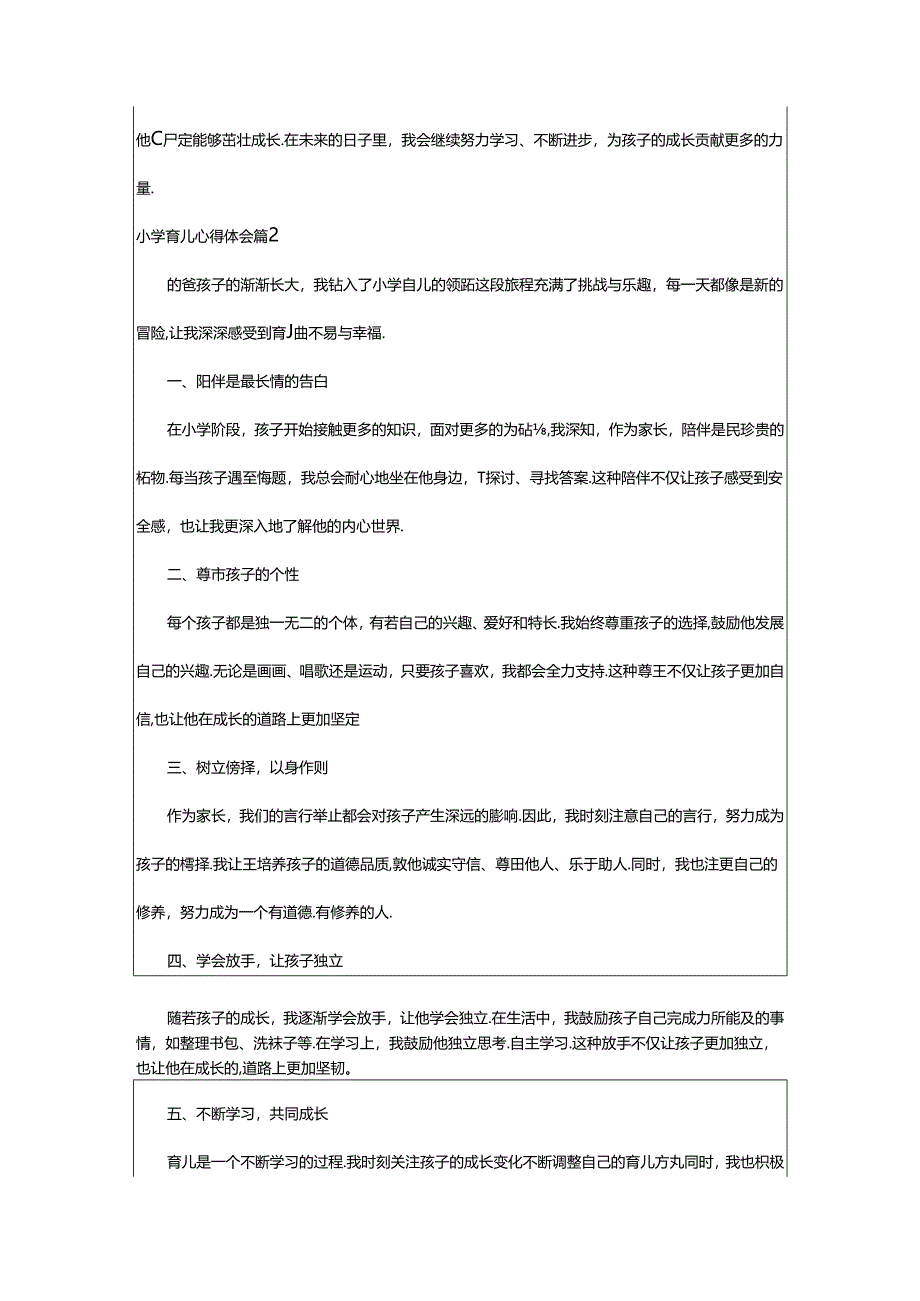 2024年（通用）小学育儿心得体会.docx_第2页