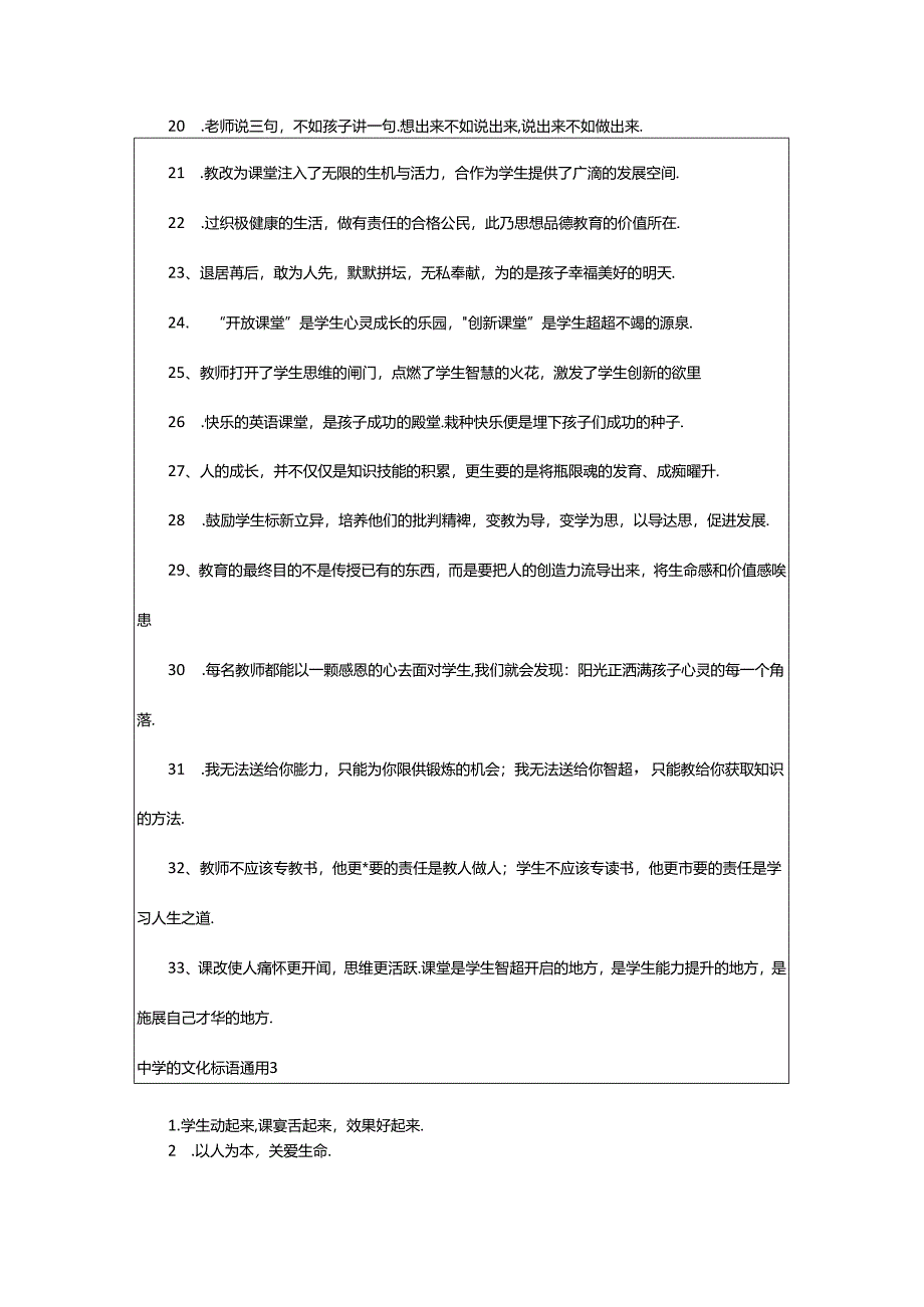 2024年中学的文化标语通用.docx_第3页