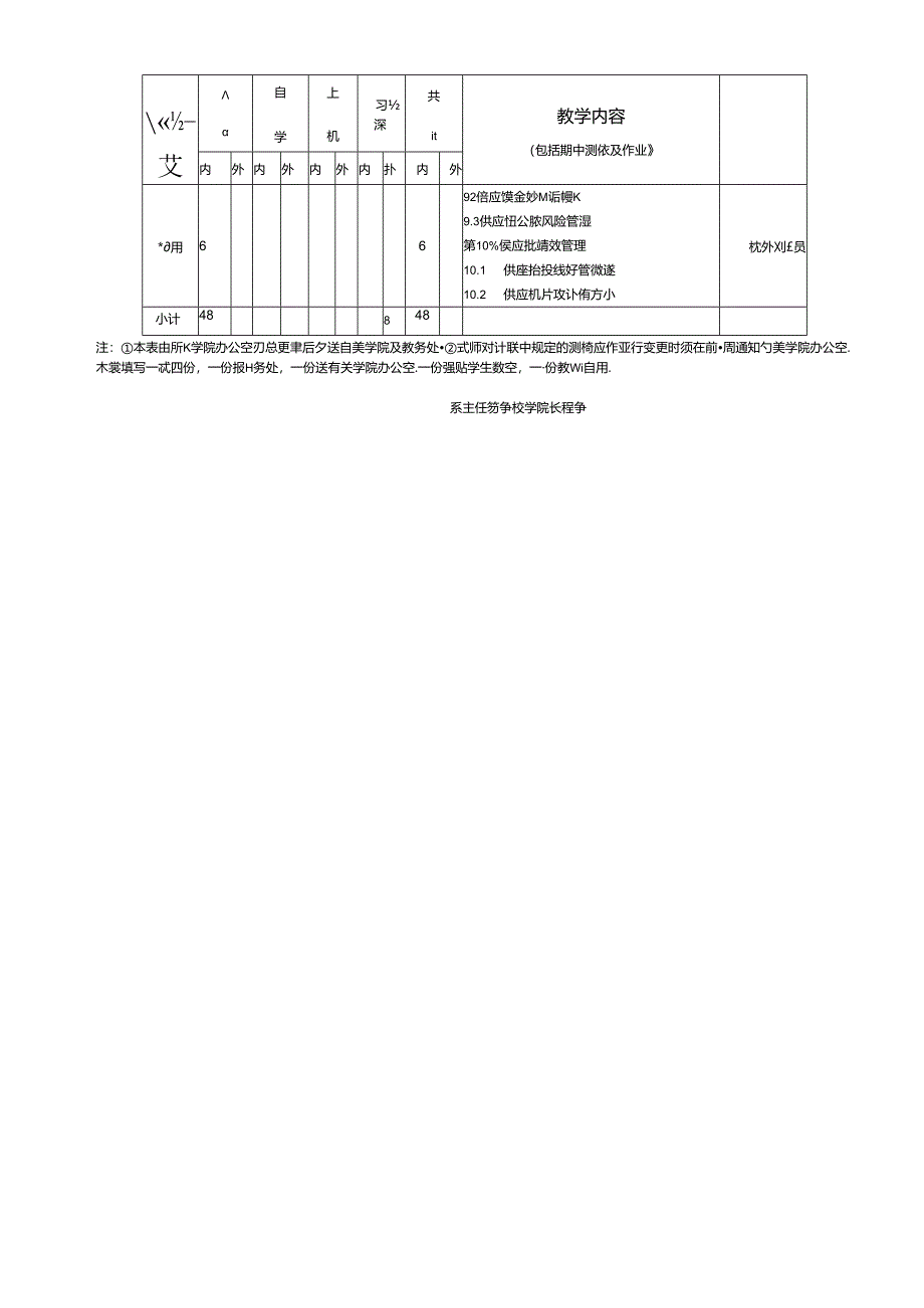 4.《供应链管理》教学日历.docx_第2页