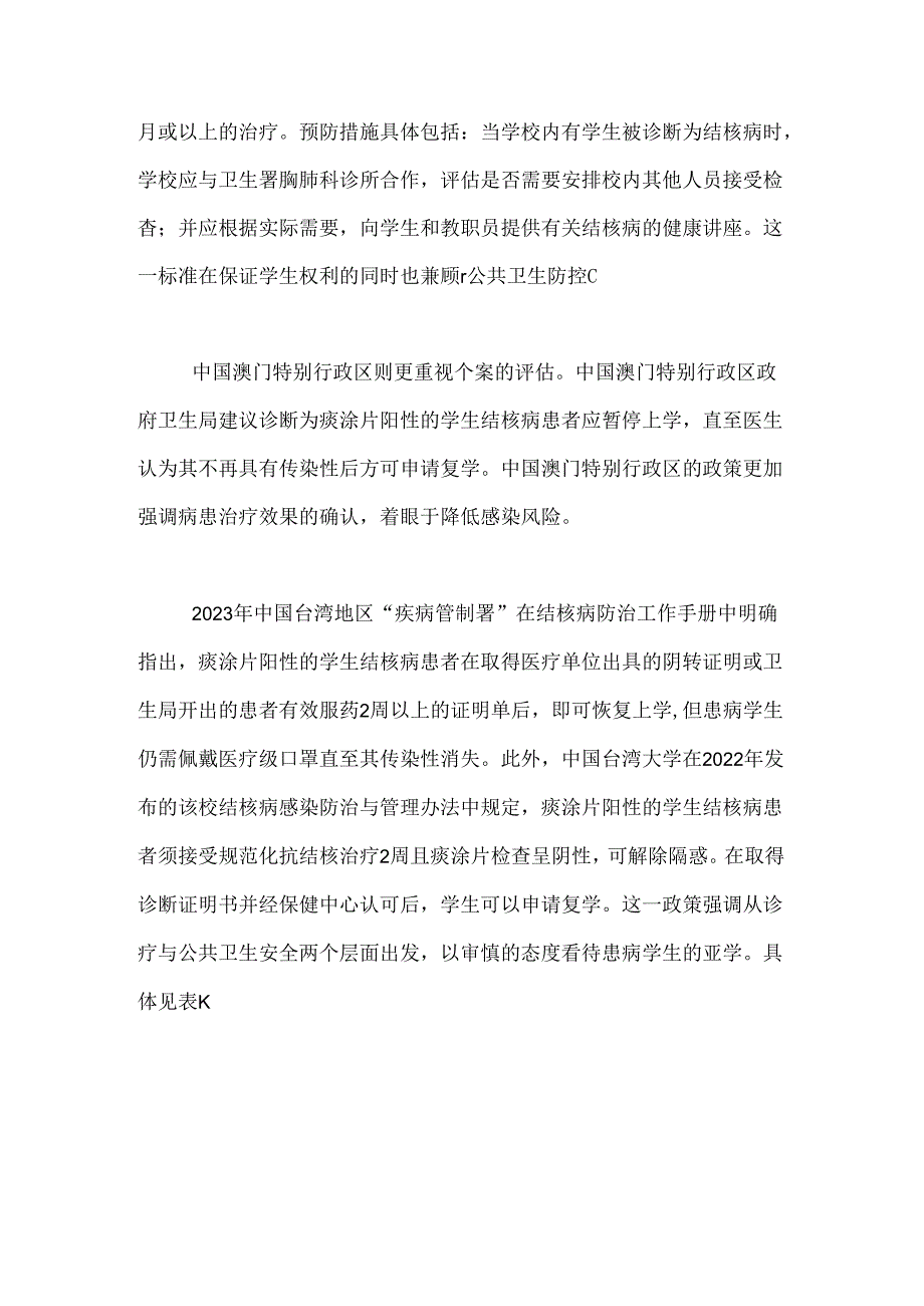 2024学生结核病患者复学政策对比研究及建议要点（附图表）.docx_第3页