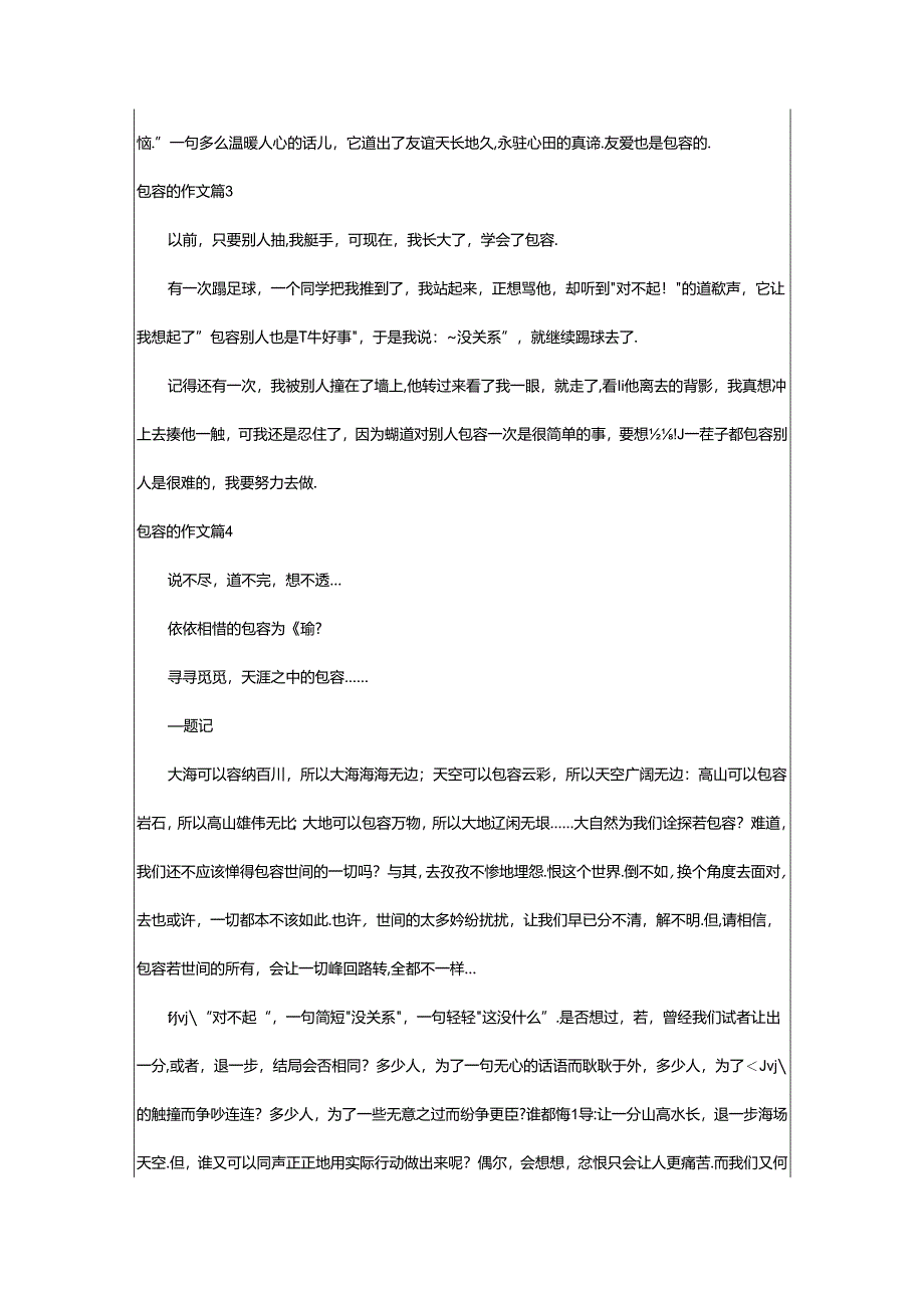 2024年精选包容的作文集合六篇.docx_第3页