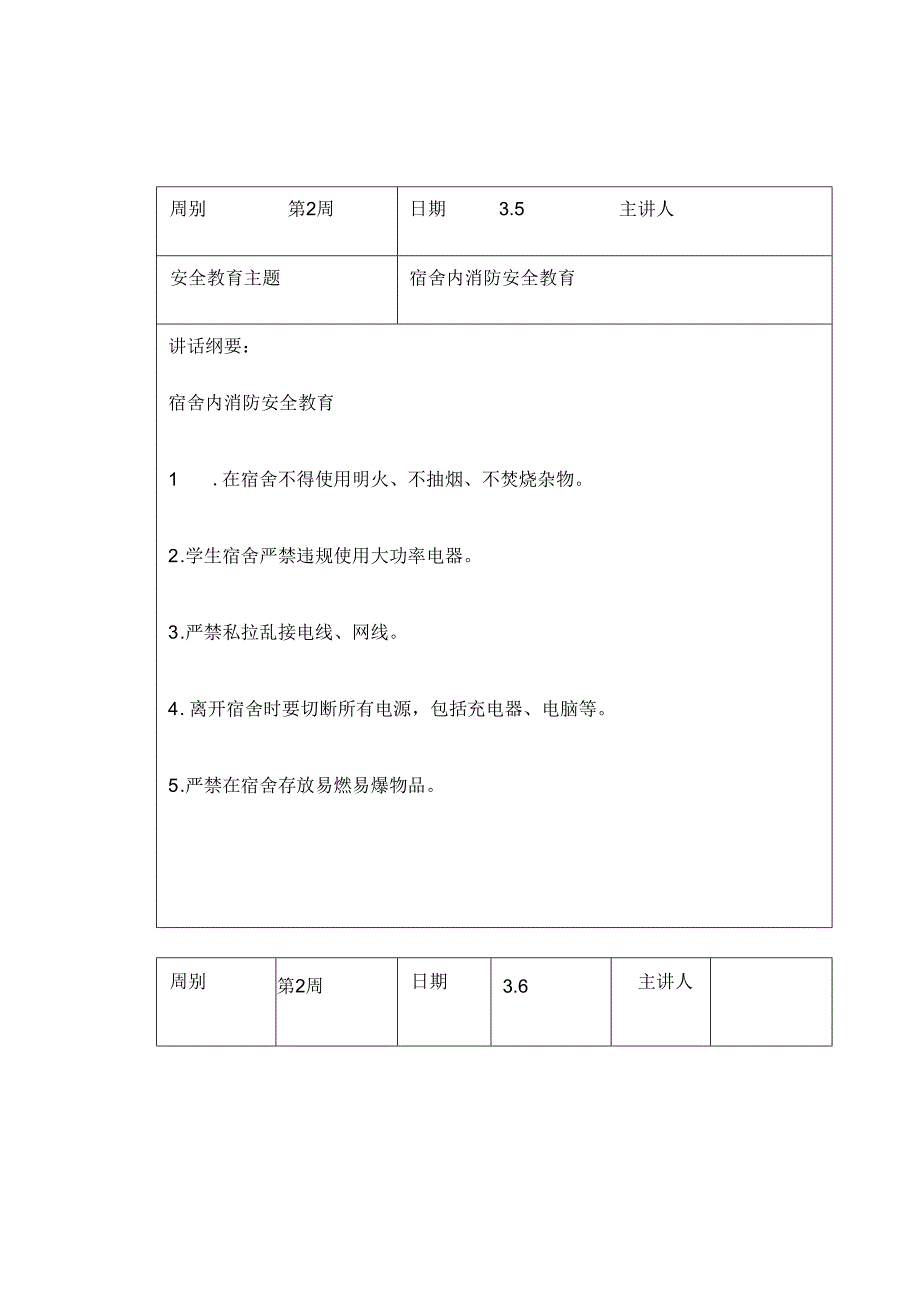 2024年春季第2周“1530”每日安全教育记录表内容资料参考转发收藏.docx_第2页