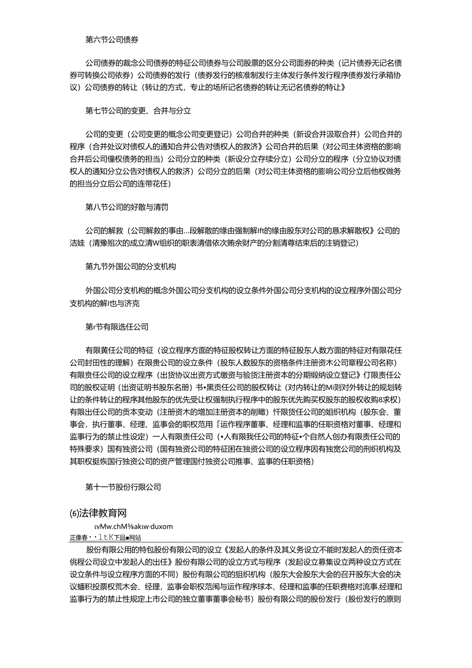 2024年国家司法考试商法新旧大纲内容对比.docx_第2页