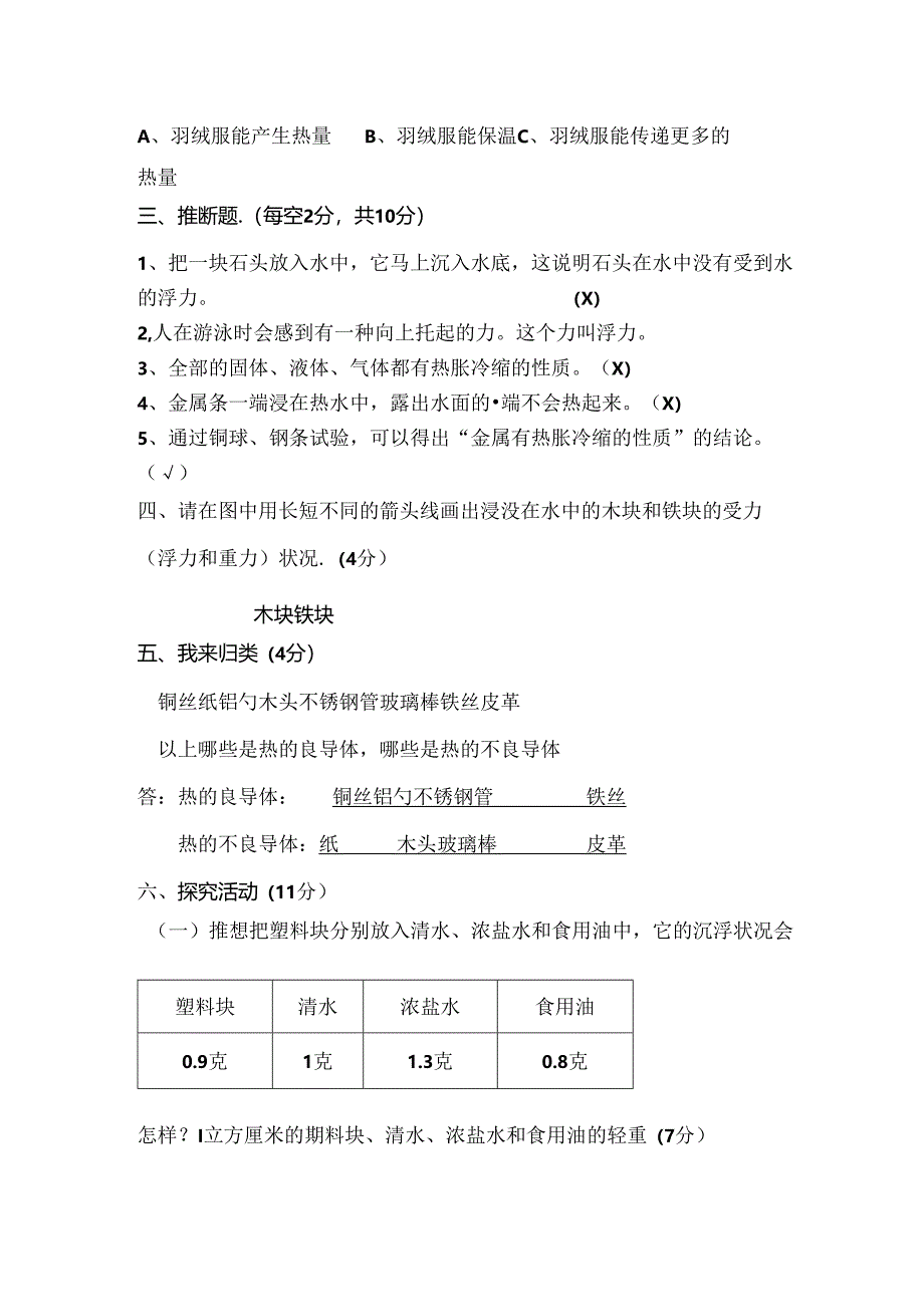 五年级下册科学期中测试卷有复习资料[1].docx_第2页